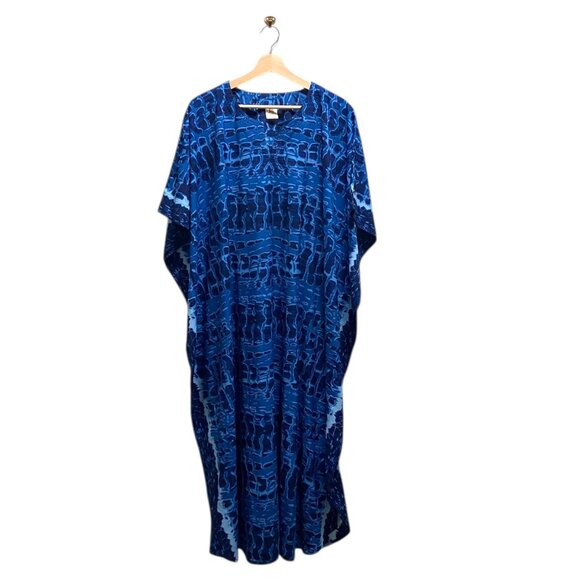 Rima Beachwear Kaftan Blue One Size - Picture 2 of 11